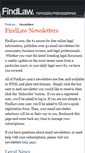 Mobile Screenshot of newsletters.findlaw.com