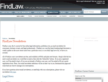 Tablet Screenshot of newsletters.findlaw.com