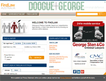 Tablet Screenshot of findlaw.com.au