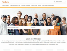 Tablet Screenshot of findlaw.com