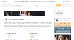 Desktop Screenshot of injury.findlaw.com