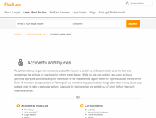 Tablet Screenshot of injury.findlaw.com
