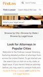 Mobile Screenshot of lawyers.findlaw.com