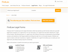 Tablet Screenshot of forms.findlaw.com