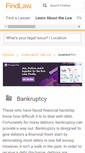 Mobile Screenshot of bankruptcy.findlaw.com