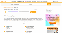 Desktop Screenshot of criminal.findlaw.com