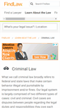 Mobile Screenshot of criminal.findlaw.com