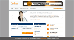 Desktop Screenshot of findlaw.co.nz