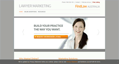 Desktop Screenshot of lawyermarketing.findlaw.com.au